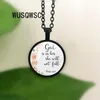 Psalms 46 5 Bible verses God is within her She will not fall Nursery verse necklace Fashion jewelry Religion Christian pendant253Z