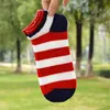 Men's Socks Wholesale 50Pairs Men Cotton Striped Short Hhigh Quality Hip Hop Street Style Low Ankle Sock Gifts For Man's