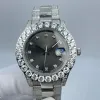 2023 Lüks Tasarımcı Klasik Moda Otomatik Mekanik İzleme Boyutu 43mm Tüm Diamond Crystal Dials Water Taşma Fonksiyonu ile Set Ücretsiz Nakliye Gibi Erkekler