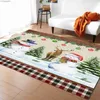 Decoraciones navideñas, casa de Navidad, árbol de Navidad, alfombra para camión, sala de estar, dormitorio, cabecera, decoración del suelo, alfombra suave