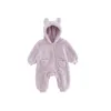 Rompers 02Y born Baby Spring Autumn Warm Fleece Boys Costume Girls Clothing Animal Overall Outwear Jumpsuits 231010