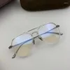 Sonnenbrillenrahmen Limited Edition Vintage Ultralight Pure Titanium Brillenrahmen Männer Klassische Pilotenbrille Frauen