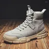 Boots Men Designer 2023 Fashion High-top Combat Desert Training Leather Camouflage