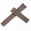 Assista Bandas Strap Silicone para TAG Heure Diving Sports-Grau Super Carrera Masculino 22mm 24mm Preto