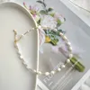 Chokers 5st Natural Freshwater Pearl Necklace for Women Girls Jewelry Gift Copper Gold Plated Pärled Choker Handemade Halsband 231010