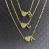 Pendant Necklaces Gold Heart Letter A B C D E F G H I J K L M N O P Q R S T U V W X Y Z Charm Necklace For Women BFF Birthday Gift239C