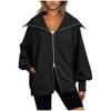 Hoodies femininos moletom feminino zip up moletom oversized hoodies suéter bonito roupas casuais top outono jaqueta de inverno roupas na moda s-5xl 231011