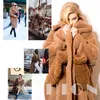 Eleganter langer Wollmantel Daunenmäntel Großhandel Frau Winter Kaschmir Wolle Teddy Mantel Damen Plus Size Parka Jacke Pelzkragen 2YVNM