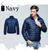 Masculino para baixo parkas masculino leve resistente à água packable puffer jaqueta outono inverno masculino casual casaco padrão 231010