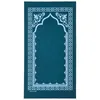 Tapis OurWarm Tapis de prière de voyage portable Tapis non tissé Tapis musulman pliable pour les cadeaux du Ramadan 22 * 42 pouces Décoration de la maison 231010