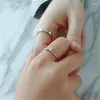Cluster Rings Creative Design Antler Shape Lovers Crystal Ring Wedding Band Promise Engagement Fashion Gifts For Women