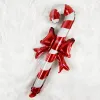 Nya 24 -tums uppblåsbara julballonger Dekorationer Hand Holding Foil Ballongs Stick Party Home Decor Santa Claus Snowman Deer Xmas Kids Globos