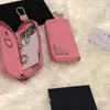 Luxe sleutelhanger ontwerpers accessoires roze sleutelhangers brief driehoek auto sleutelhanger designer sieraden geschenken lanyards voor sleuteltas portachiavi