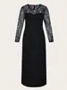 Robes sexy urbaines Parara grande taille robes de bal noir à manches longues sirène Maxi robe de soirée formelle pour les femmes élégant 4XL vêtements sexy 231011