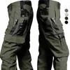 Men's Pants Military For Men Tactical Cargo Big Multi-pocket Waterproof Ripstop Army Combat Training Trousers Brand Joggers