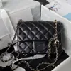 designer handtas mini-crossbodytas van hoge kwaliteit klassieke flaptas tassen van spiegelkwaliteit diamantrooster kleine gouden balkettingen mode damestas witte klepzak