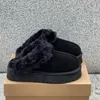 Klasyczne mini Australia Tazz Slippers Tasman Slipper Platform But Fuzzy Mule Winter Futro Boots dla kobiety ciepłe grube botki śnieżne kasztanowy rozmiar 35-44 rfhy