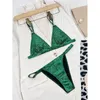 Damen-Badebekleidung, 2023, geteilter Bikini, spezieller Farbverlaufsstoff, modischer Strand-Badeanzug für Frauen, einteiliger Badeanzug