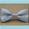 Bijoux Bow Ties AessoriesClassic Kid Bowtie Garçons Grils Bébé Enfants Cravate Mode 25 Couleur Unie Menthe Rouge Noir Blanc Vert Animaux Dr Dr Dhwbm