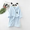 Pyjamas hiver kid bathrobe dessin animé bébé baignoire robe lapin panda animal serviette à capuche peignoir pour enfants pyjamas garçons filles robes 231006