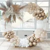 Autres fournitures de fête d'événement Double crème Peach Boho Ballons Guirlande Mariage Décoration de fiançailles Ballon Rose Nude Ballon Arch Global Anniversaire Décor 231011