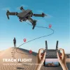 Drohnen mit Kamera 4k HD UAV Luftaufnahmen Dual Kamera Faltflugzeug E88 Ferngesteuerter Quadrocopter mit fester Höhe