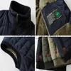 Men's Down Parkas DIMUSI Chaqueta para hombre Chaleco sin mangas Invierno Masculino Fleece Chaleco cálido Abrigos Hombres Stand Collar Ejército Espesar Chalecos Ropa 6XL J231011