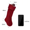 Christmas Decorations Knitted Fabric Stocking Large Capacity Stockings For Cars Walls Windows Stairs C44
