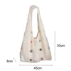 Evening Bags Hylhexyr Women's Lace Flower Underarm Bag Wave Point Makeup Canvas Shoulder Large Capacity Handbag