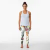 Aktive Hose Vintage Flower Garden-Doppel-Leggings für Fitness Damenbekleidung Damensport