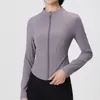 Active Shirts Women Tight Sport Yoga Coat Zip Long Sleeve Fitness Gym Cycling Women's Spring Jacket Running Workout Clothes Activewear