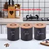 Wall Stickers Kitchen Organization Canister Jar Labels Sticker Waterproof Decal Tea Coffee Sugar Baking Salt Quotes Vinyl Mural Art Decals 231011