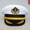 Berets US Navy Caps U S Army Military Yacht Kapitan Hat Sailor Oficer Visor Ship Cap Hats dla dorosłych dzieci kobiet 285i