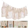 Gardin Bohemian Woven Tapestry Home Decor Pendant Rope Cotton Hanging Valance Tassel Light House Decorations