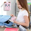 Notepads Fluffy Notebook For Girls Cute Cat Plush Diary With Keychain Kids Notebooks Sequined Design Gift Writing Journal Lined 231011