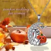 Other Fashion Accessories Popular Halloween Fun Pumpkin Ghost Pendant Necklace Moon Women Interesting Jewelry Holiday Gift Q231011