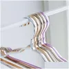 Hangers Rekken 10 Stuks Kleding Metalen Kledinghangers Antislip Aluminium Droogrek Garderobe Ruimtebesparende Kleerhangeropslag D Otza9