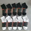 mens socks Women Men High Quality Cotton All-match classic Ankle Letter Breathable black and white mixing Football basketball Spor2051