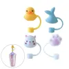 Cartoon Vorm Cover Decoratieve Leuke Mode Drinken Protector Stro Topper Siliconen Rietjes Plug voor Decor FY4982