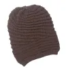 Heiße Winter-Strickmützen für Damen, warme Slouch-Mütze für Erwachsene, trendige warme, klobige, weiche Stretch-Wollmütze mit Zopfmuster, Strickmütze mit geiziger Krempe, LL