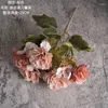 Flores decorativas 11 cabezas de flores artificiales, ramo de claveles, hortensias de seda, plantas falsas para Navidad, boda, fiesta, decoración del hogar, regalo