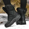 Bottes Moipheng bottes d'hiver femmes Super chaud grande taille 36-46 mi-mollet moto bottes chaud en peluche plate-forme chaussures Zapatos Para Mujer Q231012