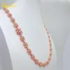 Pass Diamond Tester Sterling Silver Vvs Moiddanite Baguette Chain Fashion Jewelry Necklace