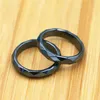 50pcs Fashion Grade AAA Quality 4 Mm Width Faceted Hematite Rings Band Sizes 5 Through 12 Men Womens Ring Jewelry337l