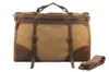 Duffel Bags Vintage Retro Military Canvas Leather Men Travel Bags Bagage Weekend Bag Overnatt Duffle Tote Leisure M314 231011