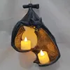 Bougeoirs Chauve-souris mur photophore Halloween chandelier chauve-souris Statue jardin suspendu chandelier lumière jardin maison Halloween décoration 231010