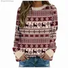 Women's Hoodies Sweatshirts Christmas Printed Women'S Sweatshirt Comfy vantage Pullover Oversized Thick Blouse retro Fe Long Sleeve hoody sweaterL231011