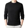 Suéteres para hombres Casual Hombres Suéter Acogedor Punto Grueso Cálido Slim Fit Jersey para Otoño / Invierno con detalles de apliques Plus Tamaño