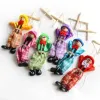 Party Favor 25cm Funny Party Vintage Colorful Pull String Puppet Clown Wood Marionette Handcraft Joint Activity Doll Barn Barn gåvor I0831 JJ 10.11