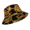 Cappelli a tesa larga Cappelli a secchiello Cappello a secchiello riflettente barocco dorato Cappelli estivi Cappello da pescatore Cappelli pieghevoli per donna Uomo Protezione solare 231010